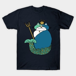 Kevin the Cat Mermaid King T-Shirt